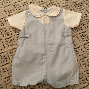 Petit Ami Gingham Romper - 3 months